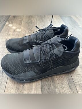 On Cloudnova Athletic Sneakers Men Size 12.5 With Cloudtec Cushion All Black